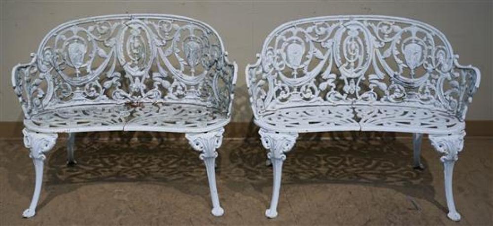 PAIR VICTORIAN STYLE WHITE