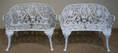 PAIR VICTORIAN STYLE WHITE PAI