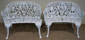 PAIR VICTORIAN STYLE WHITE PAI