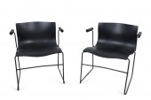 PAIR VIGNELLI FOR KNOLL BLACK