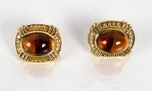 PAIR VINTAGE ALETTO & CO 18K Y