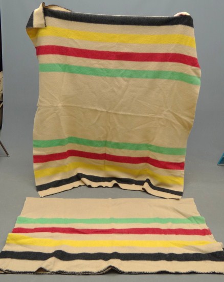 Pair vintage camp blankets