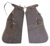 (PAIR) VINTAGE COWBOY CHAPS HE