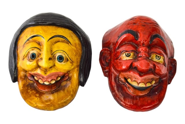 PAIR VINTAGE JAPANESE HAND