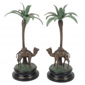 PAIR VINTAGE ORIENTALIST ART D