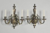 PAIR VINTAGE SILVER PLATE, BRA