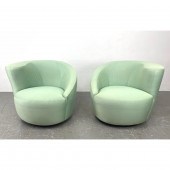Pair Vladimir Kagan swivel nau