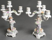 PAIR VON SCHIERHOLZ PAINTED PO