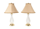 PAIR WATERFORD CRYSTAL 'ASHBRO