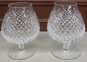 PAIR WATERFORD CRYSTAL LARGE B