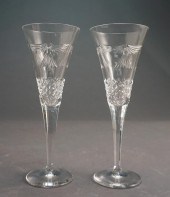 PAIR WATERFORD CRYSTAL 'MILLEN