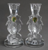 PAIR WATERFORD CRYSTAL SEAHORS