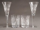 PAIR WATERFORD MILLENNIUM CHAM