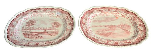 PAIR WEDGEWOOD LARGE RED AND