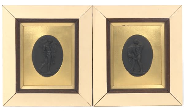 PAIR WEDGWOOD BASALT "HERCULES"