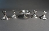 PAIR WEIGHTED STERLING SILVER