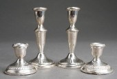 PAIR WEIGHTED STERLING SILVER