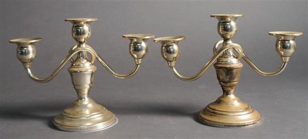 PAIR WEIGHTED STERLING SILVER