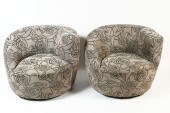 PAIR WEIMAN CO. NAUTILUS CHAIR