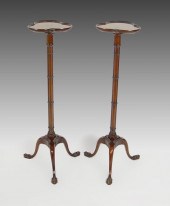 PAIR WEIMAN MAHOGANY FERN STAN