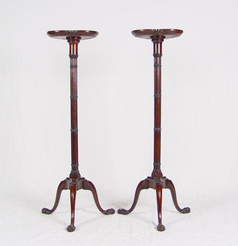 PAIR WEIMAN MAHOGANY FERN STANDS:
