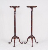 PAIR WEIMAN MAHOGANY FERN STAN
