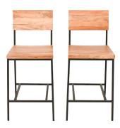 PAIR WEST ELM INDUSTRIAL METAL