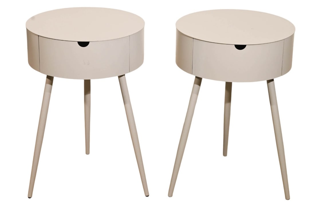 PAIR WEST ELM MITZI POWDER COATED