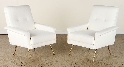 PAIR WHITE ITALIAN MID CENTURY