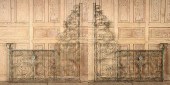 PAIR WROUGHT CAST IRON DIVIDER