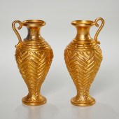 PAIR ZOLOTAS GREEK GILT STERLI