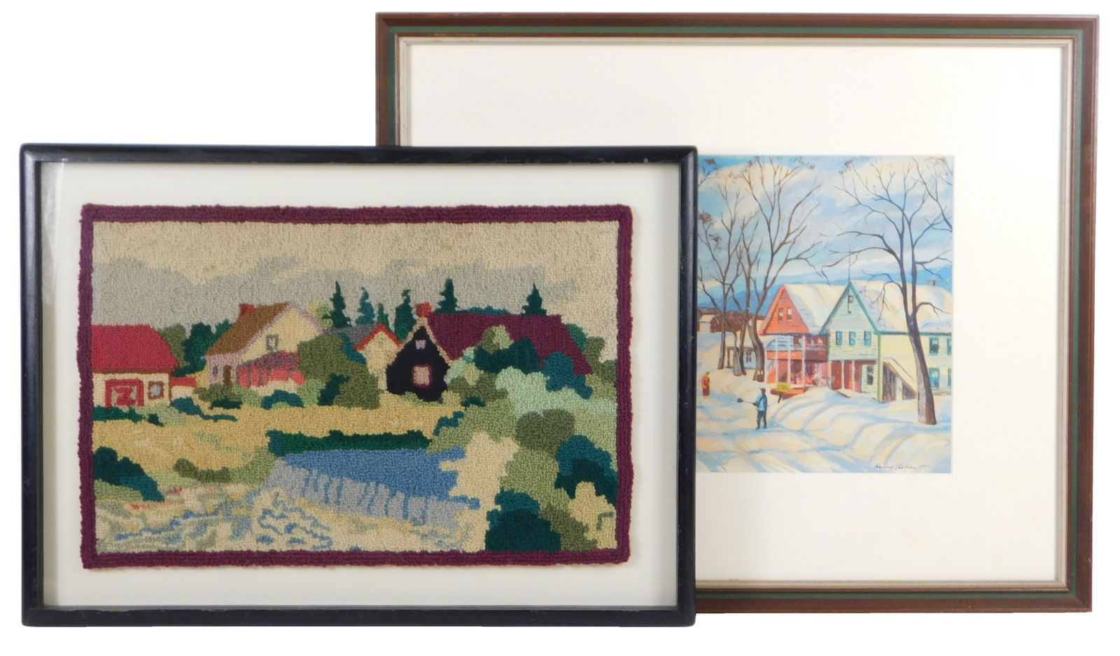 PAIRED TEXTILE AND SERIGRAPH