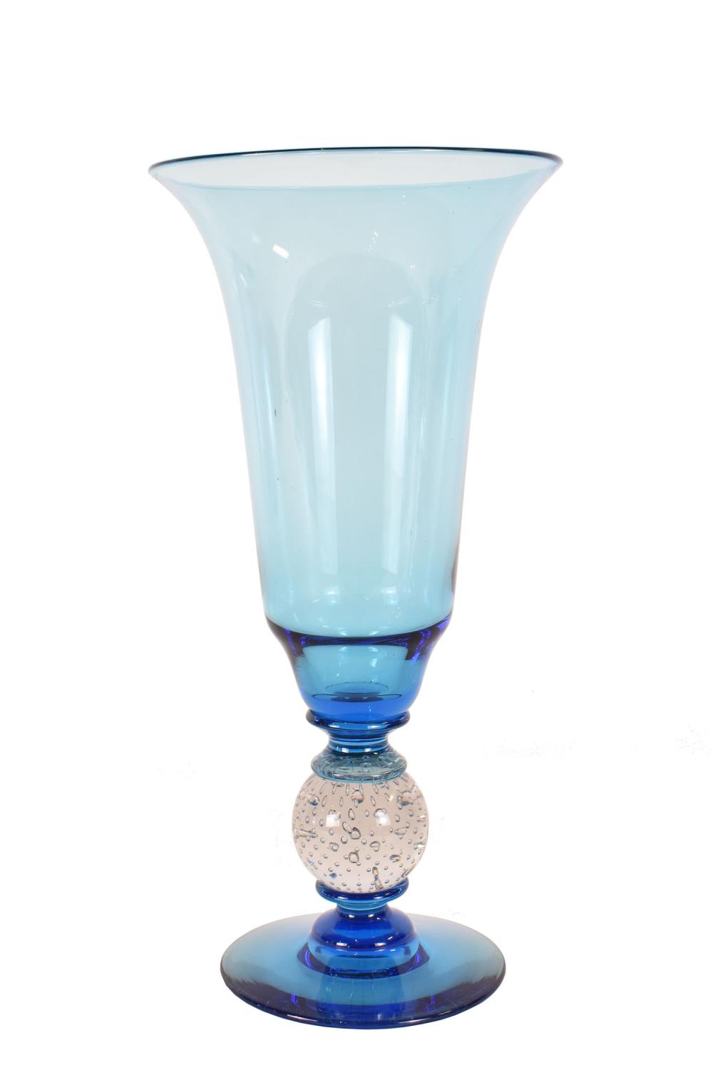 PAIRPOINT AQUA AND COLORLESS
