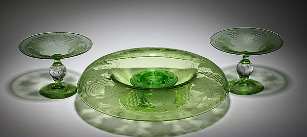 Pairpoint Glass Centerpiece and