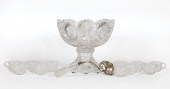 PAIRPOINT GLASS PUNCH BOWL, CU