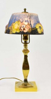 PAIRPOINT PAINTED PUFFY FLORAL