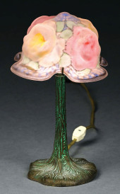 PAIRPOINT PUFFY FLORAL BOUDOIR
