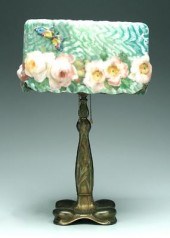 Pairpoint puffy lamp, squiggly