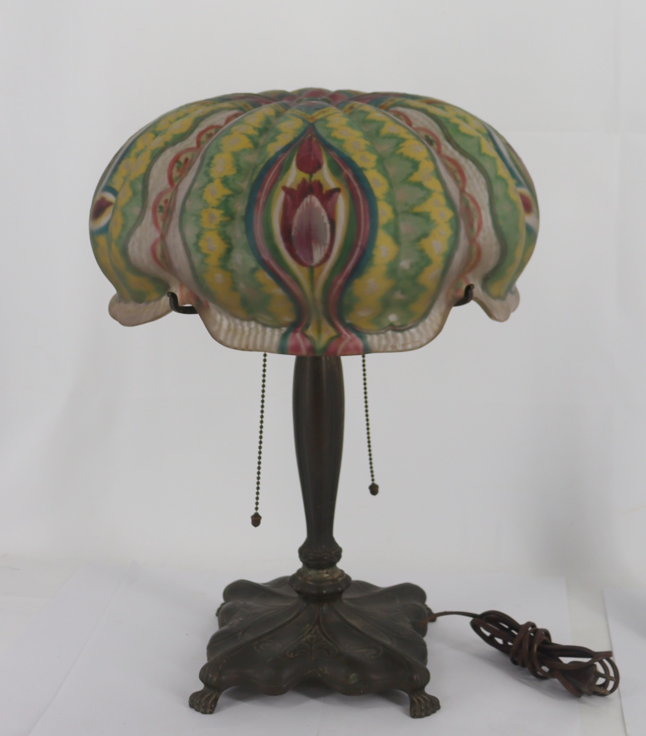 PAIRPOINT PUFFY TABLE LAMP WITH
