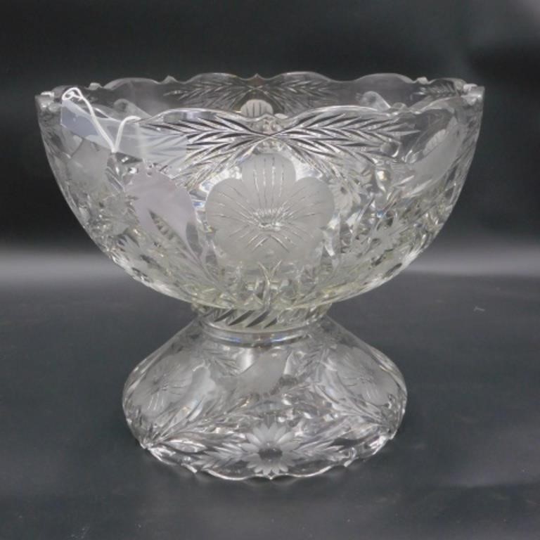 PAIRPOINT PUNCH BOWL. EARLY 20TH
