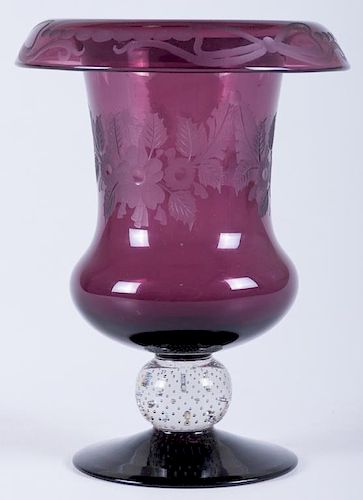 PAIRPOINT ROLLED RIM GLASS