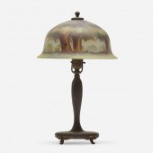 Pairpoint. Scenic boudoir lamp
