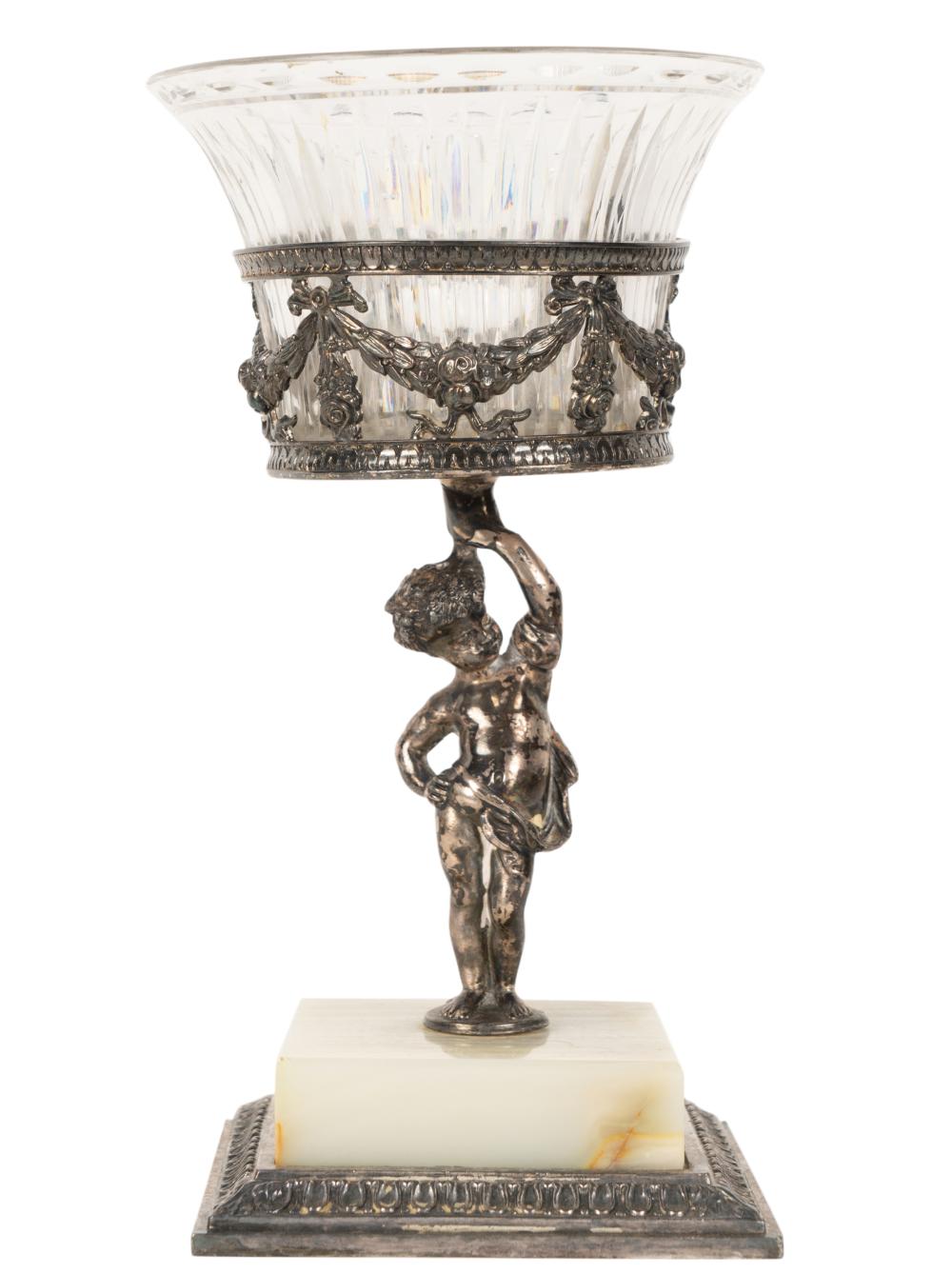 PAIRPOINT SILVER-PLATE AND GLASS