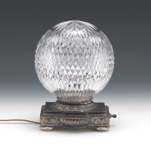PAIRPOINT SILVER PLATED AND GLASS