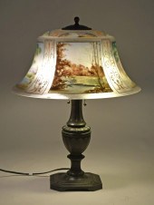 PAIRPOINT TABLE LAMP. An early