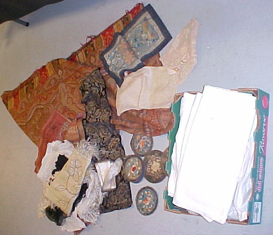 Paisley shawl  as found  along with