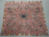 PAISLEY TABLE COVER 68 X 68 IN