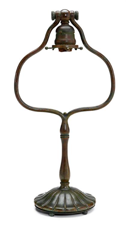 Paitnated bronze lamp base   