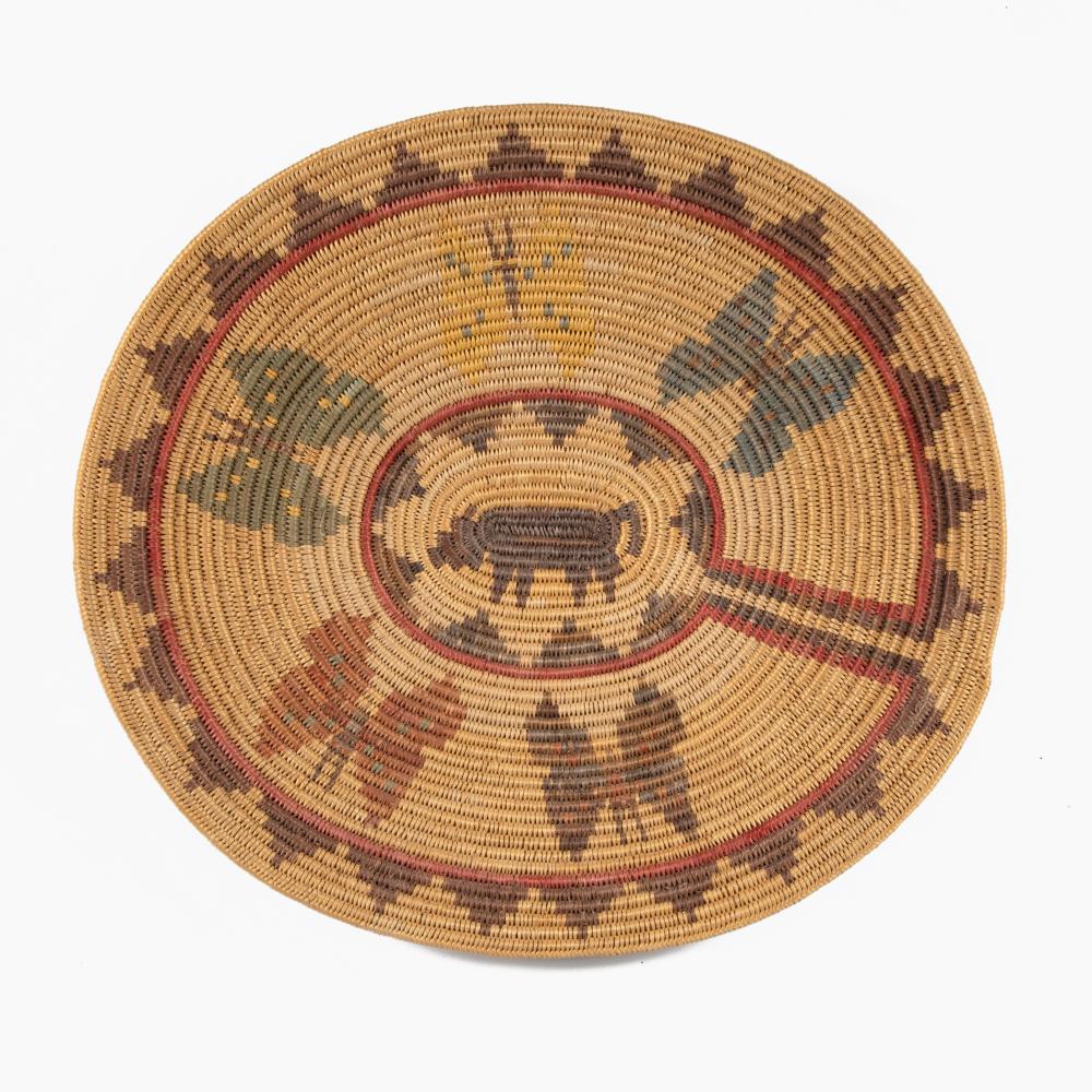 PAIUTE, LARGE PICTORIAL BASKET