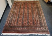 PAKISTAN BOHKARA RUG, 9 FT 4 I